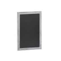 Flash Furniture HGWA-GDIS-CRE8-752315-GG Canterbury 18" x 24" Whitewashed Wall Mount Magnetic Chalkboard Sign with Eraser