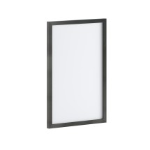 Flash Furniture HGWA-WHITE-20X30-BLK-GG Wall Mount White Board with Dry Erase Marker, 4 Magnets, Eraser, Black, 20" x 30