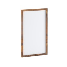 Flash Furniture HGWA-WHITE-20X30-BRN-GG Wall Mount White Board with Dry Erase Marker, 4 Magnets, Eraser, Torched Brown, 20" x 30" 