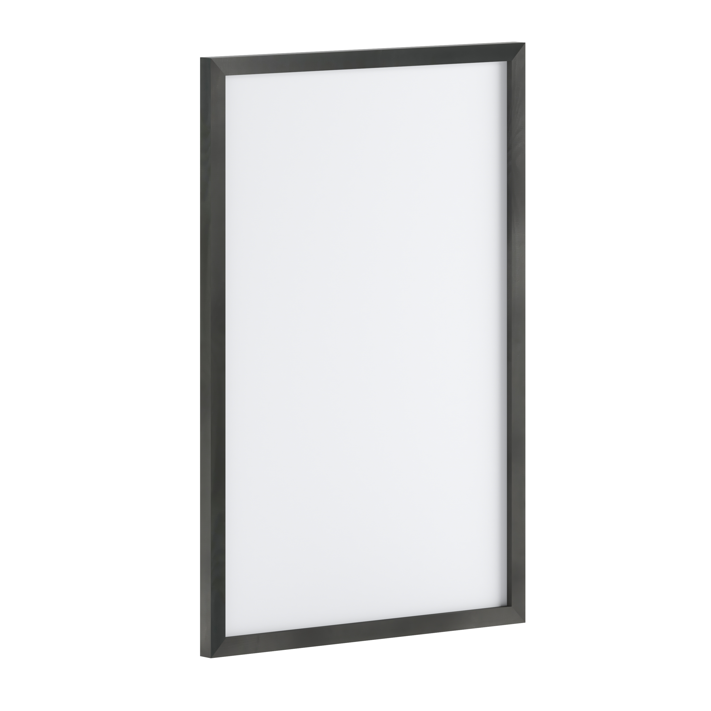 Flash Furniture HGWA-WHITE-24X36-BLK-GG Wall Mount White Board with Dry Erase Marker, 4 Magnets, Eraser, Black, 24" x 36" 