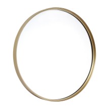 Flash Furniture HMHD-9M3000GD-GLD-GG 27.5" Round Gold Metal Deep Framed Wall Mirror - Large Accent Mirror