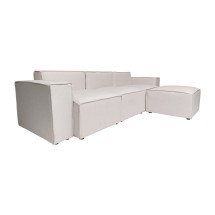 Flash Furniture IS-IT2231-4PCSEC-CRM-GG Luxury Modular 4 Piece Sectional Sofa, Cream