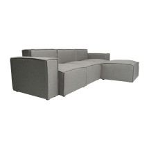 Flash Furniture IS-IT2231-4PCSEC-GRY-GG Luxury Modular 4 Piece Sectional Sofa, Gray