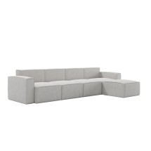 Flash Furniture IS-IT2231-5PCSEC-CRM-GG Luxury Modular 5 Piece Sectional Sofa, Cream