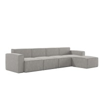 Flash Furniture IS-IT2231-5PCSEC-GRY-GG Luxury Modular 5 Piece Sectional Sofa, Gray