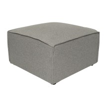 Flash Furniture IS-IT2231-OT-GRY-GG Luxury Modular Sectional Sofa, Ottoman Seat, Gray