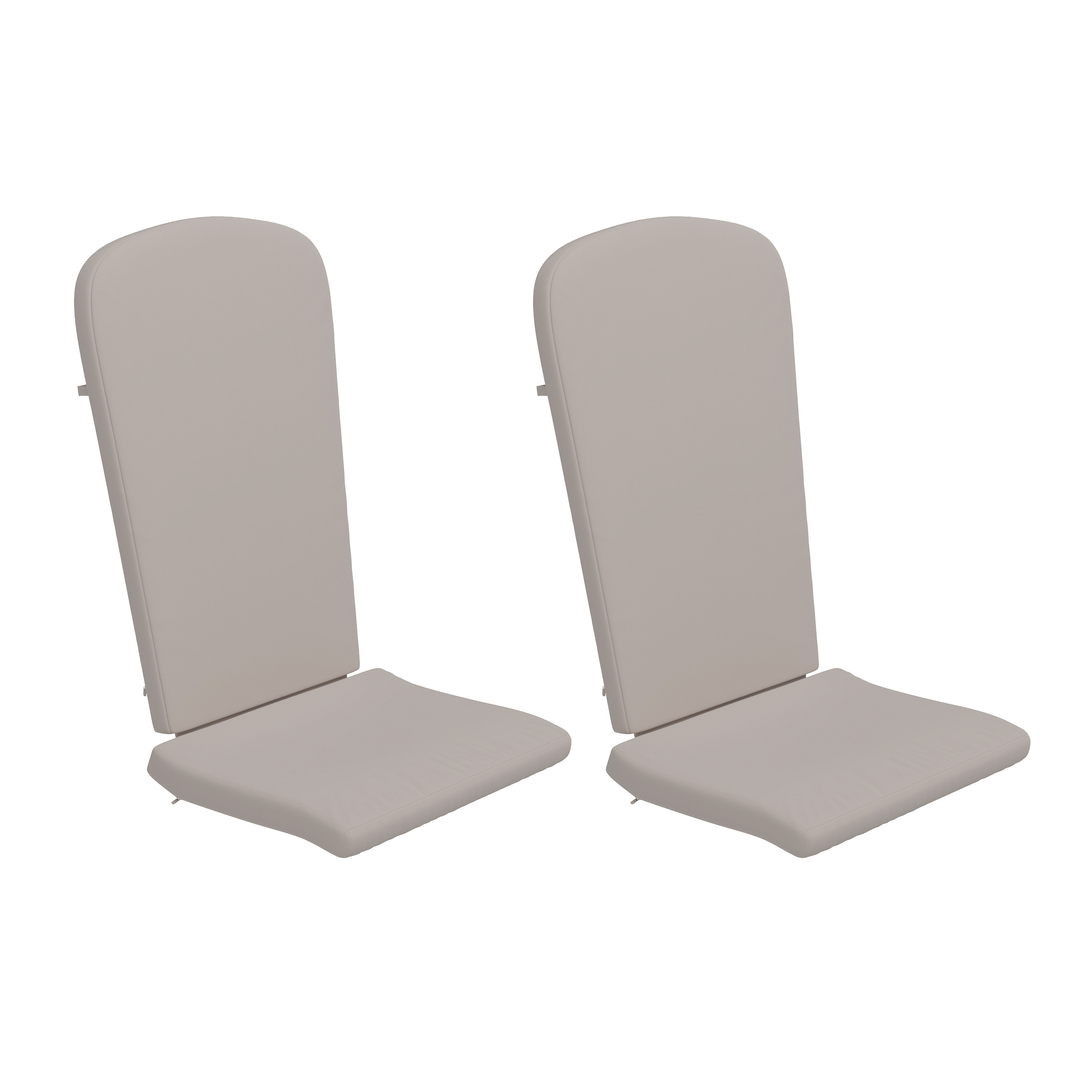 Flash Furniture JJ-CSN14501-CREAM-2-GG Cream All Weather Indoor/Outdoor High Back Adirondack Chair Cushions, Set of 2