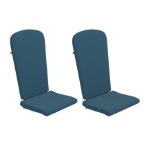 Flash Furniture JJ-CSN14501-TL-2-GG Teal All Weather Indoor/Outdoor High Back Adirondack Chair Cushions, Set of 2