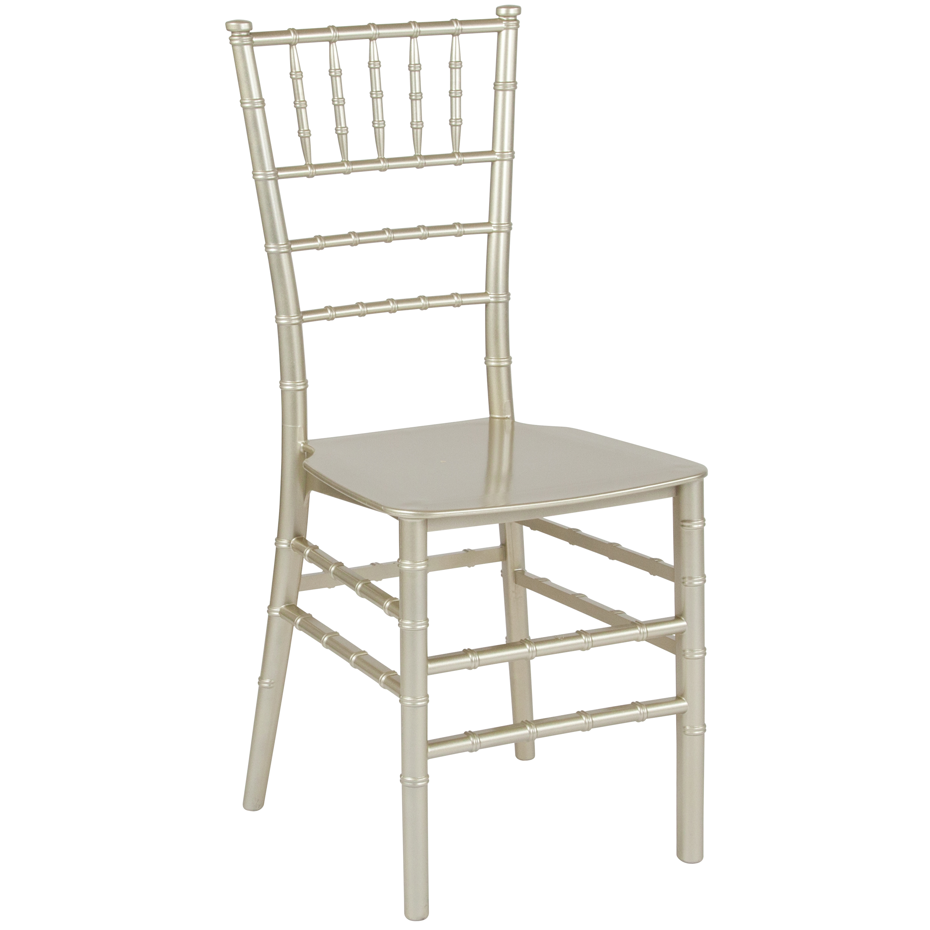 Flash Furniture LE-CHAMP-M-GG Hercules Champagne Resin Stacking Chiavari Chair