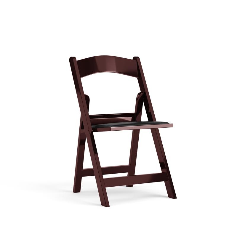 Flash Furniture LE-L-1-MAH-GG Hercules 800 lb. Capacity Lightweight Red Mahogany Resin Folding Chair