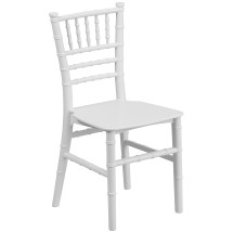 Flash Furniture LE-L-7K-WH-GG Hercules Child's White Resin Chiavari Chair