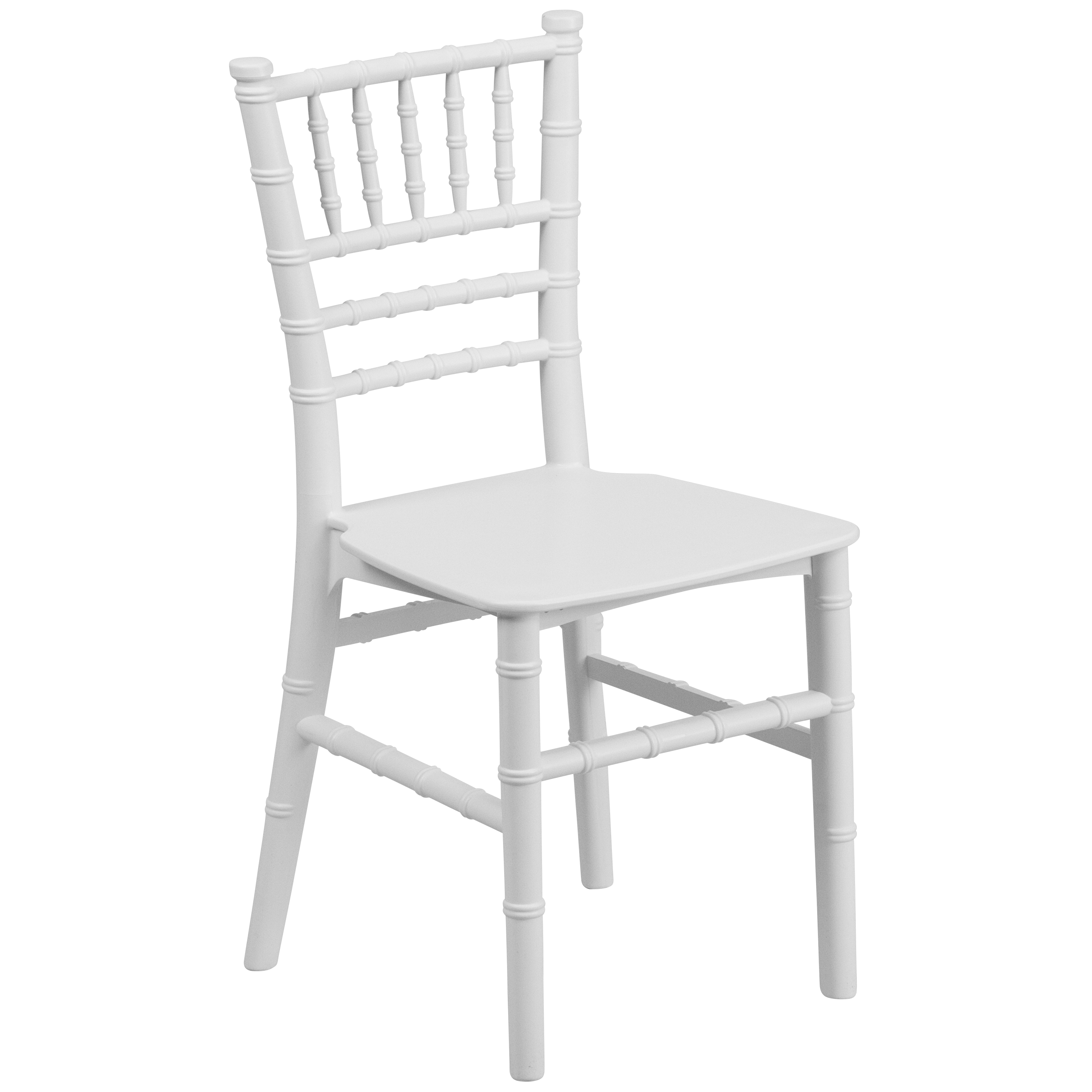 Flash Furniture LE-L-7K-WH-GG Hercules Child's White Resin Chiavari Chair
