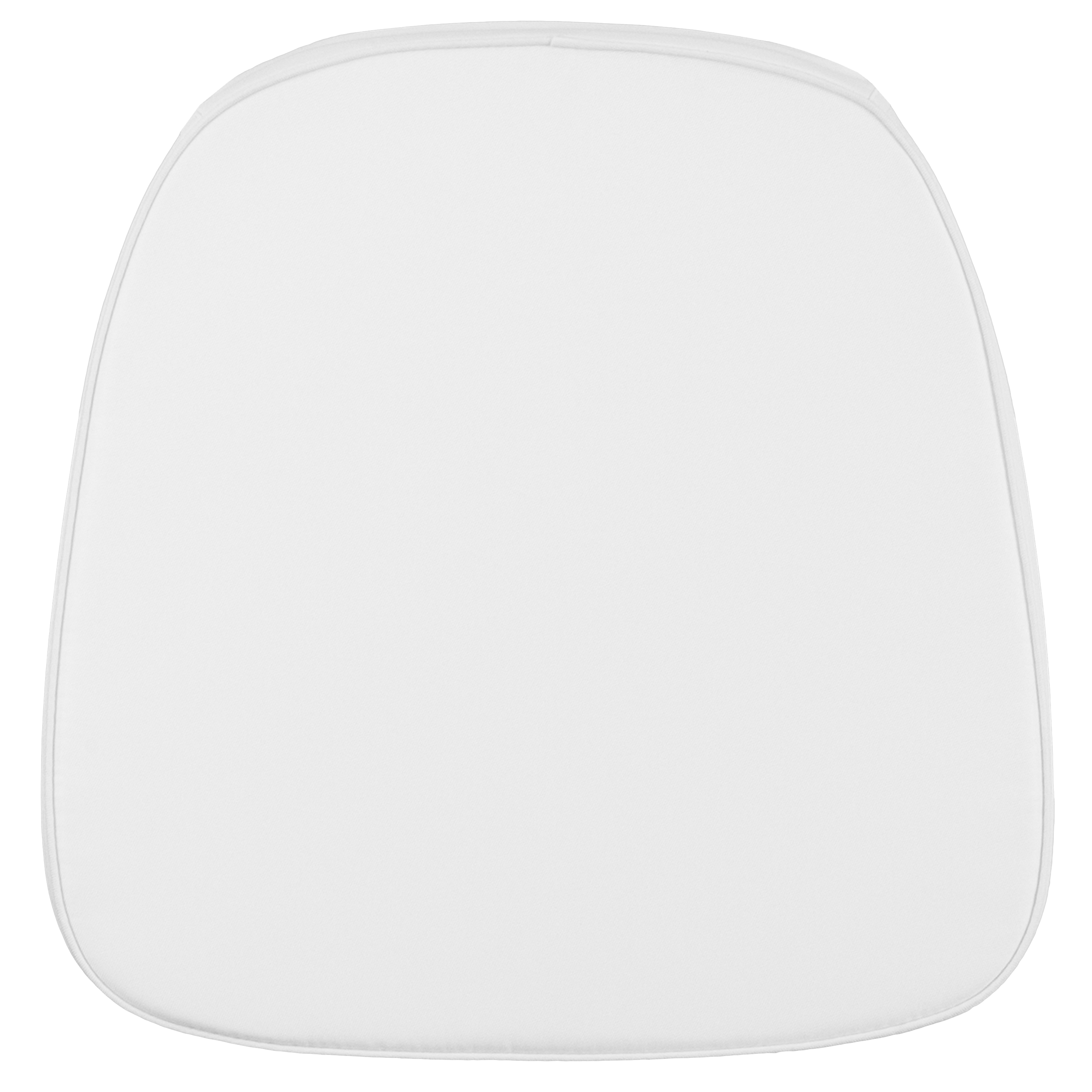 Flash Furniture LE-L-C-SN-WH-GG Soft Snow White Fabric Chiavari Chair Cushion