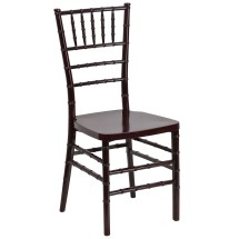 Flash Furniture LE-MAHOGANY-GG Hercules PREMIUM Mahogany Resin Stacking Chiavari Chair