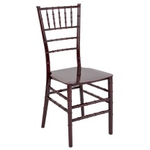 Flash Furniture LE-MAHOGANY-M-GG Hercules Mahogany Resin Stacking Chiavari Chair