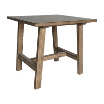 Flash Furniture LFS-4005-RSTBRN-GG Rustic Brown Wood Farmhouse End Table, Trestle Style Accent Table 
