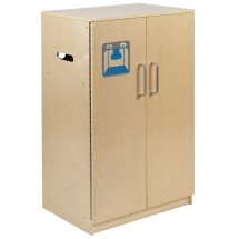 Flash Furniture MK-DP003-GG Children's Wooden Play Kitchen Refrigerator