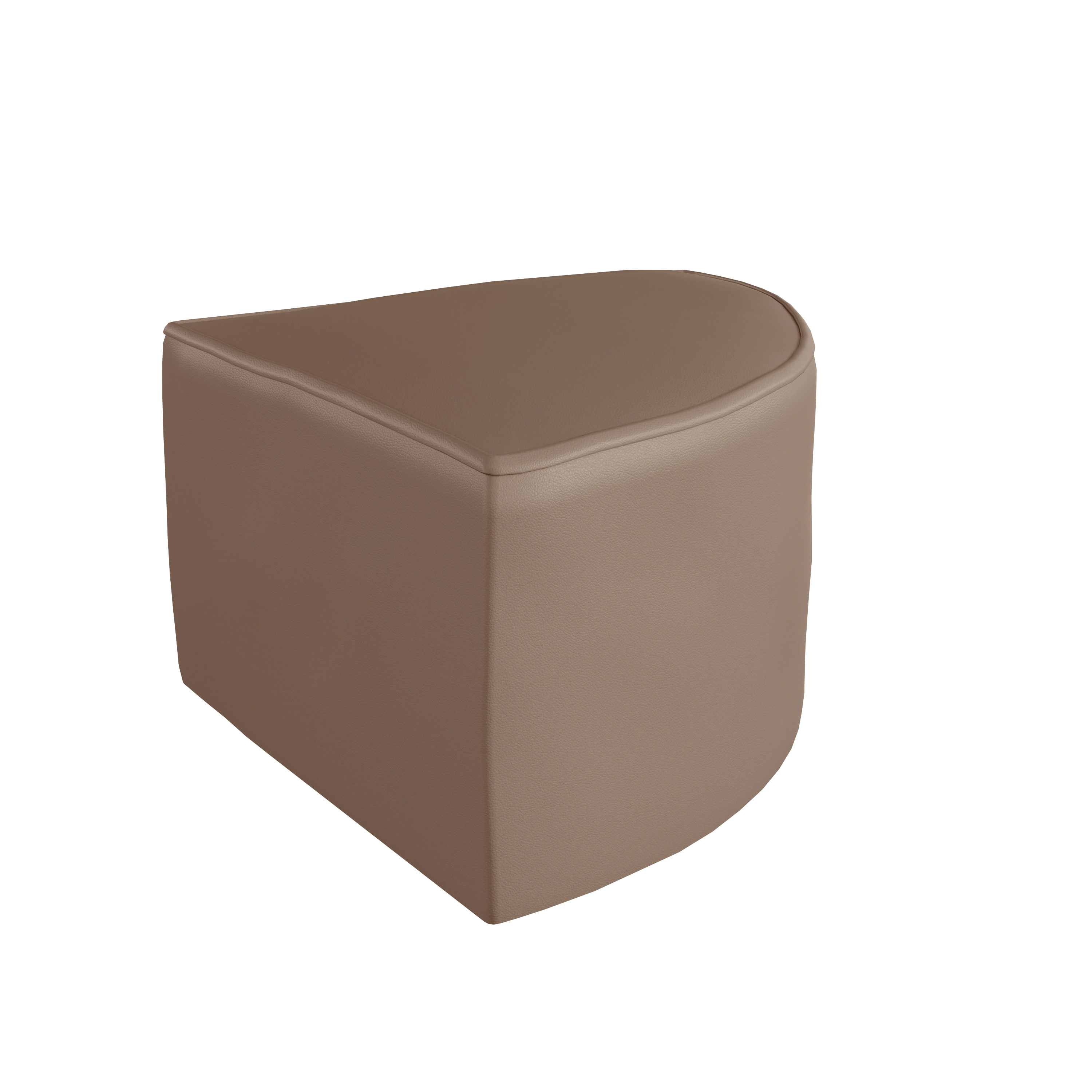 Flash Furniture MK-KE15686-GG Bright Beginnings Modular Classroom Soft Seating, Backless Corner Chair, Neutral Vinyl