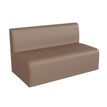 Flash Furniture MK-KE15709-GG Bright Beginnings Modular Classroom Soft Seating, Armless 2-Seater Sofa, Neutral Vinyl
