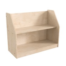 Flash Furniture MK-KE19226-GG Bright Beginnings Modular 2 Shelf Wooden Classroom Display Shelf