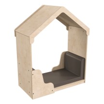 Flash Furniture MK-KE19806-GG Bright Beginnings Wooden Quiet Corner Reading Nook with Padded Soft Seating