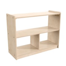 Flash Furniture MK-KE23933-GG Bright Beginnings 3 Section Modular Wooden Classroom Open Storage Unit