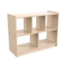 Flash Furniture MK-KE23940-GG Bright Beginnings 5 Section Modular Wooden Classroom Open Storage Unit