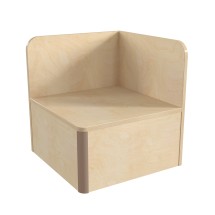 Flash Furniture MK-KE24336-GG Bright Beginnings Modular Classroom Seating Wooden Corner Table