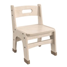 Flash Furniture MK-KE24428-GG Bright Beginnings Wooden Classroom Chair, 9" Seat Height, Set of 2 