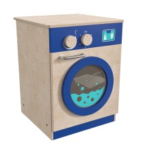 Flash Furniture MK-ME03546-GG Bright Beginnings Wooden Kid's Washing Machine with Storage and Knobs
