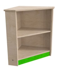 Flash Furniture MK-ME03553-GG Bright Beginnings Wooden Kid's Two Tier Corner Kitchen Cabinet