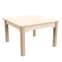 Flash Furniture MK-ME088007-GG Bright Beginnings Wooden Square Preschool Classroom Activity Table, 23.5&quot;W x 14.5&quot;H 