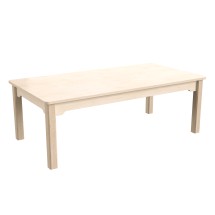Flash Furniture MK-ME088010-GG Bright Beginnings Wooden Rectangular Preschool Classroom Activity Table, 23.5&quot;W x 47.25&quot;D x 14.5&quot;H