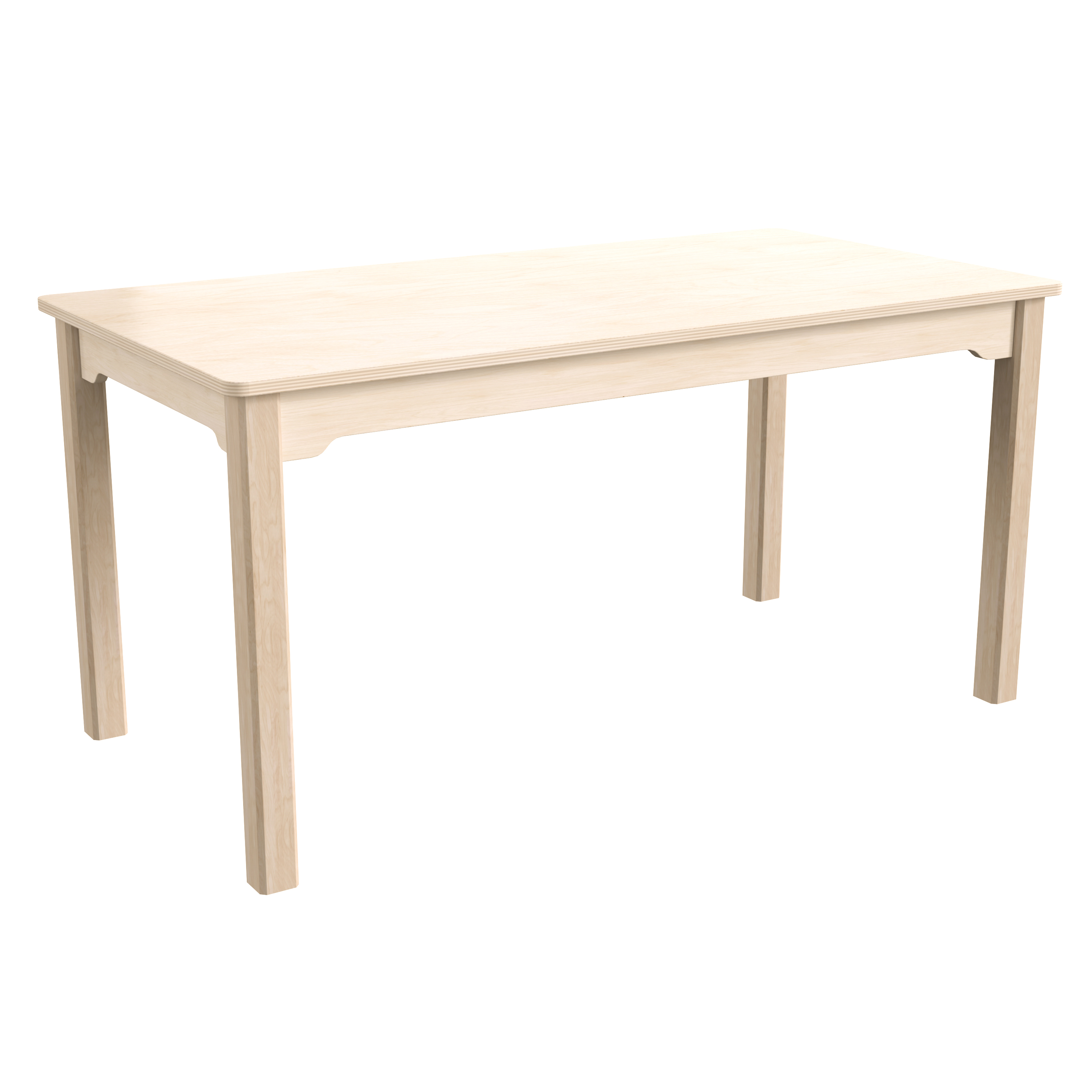 Flash Furniture MK-ME088012-GG Bright Beginnings Wooden Rectangular Preschool Classroom Activity Table, 23.5"W x 47.25"D x 21.25"H