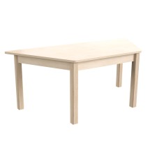 Flash Furniture MK-ME088017-GG Bright Beginnings Wooden Trapezoid Preschool Classroom Activity Table, 20.75&quot;W x 47.25&quot;D x 18&quot;H