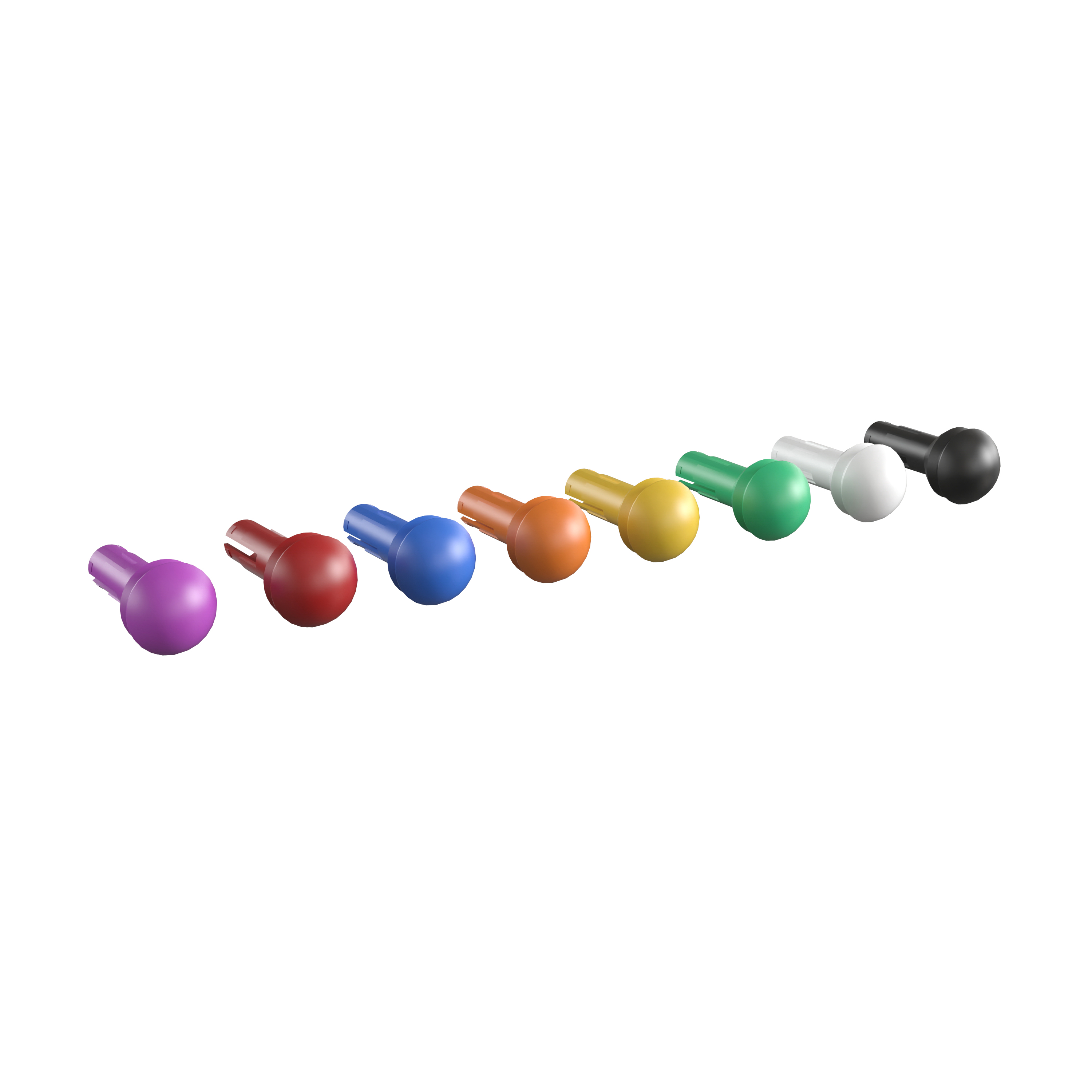 Flash Furniture MK-ME12746-GG Bright Beginnings 512 Piece Multicolor Peg Accessory Pack for Modular STEAM Walls