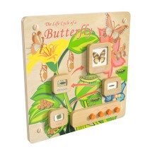 Flash Furniture MK-ME12883-GG Bright Beginnings STEAM Wall Butterfly Life Cycle Activity Board