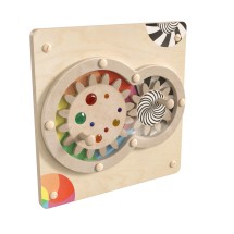 Flash Furniture MK-ME14719-GG Bright Beginnings STEAM Wall Turning Gears Activity Board
