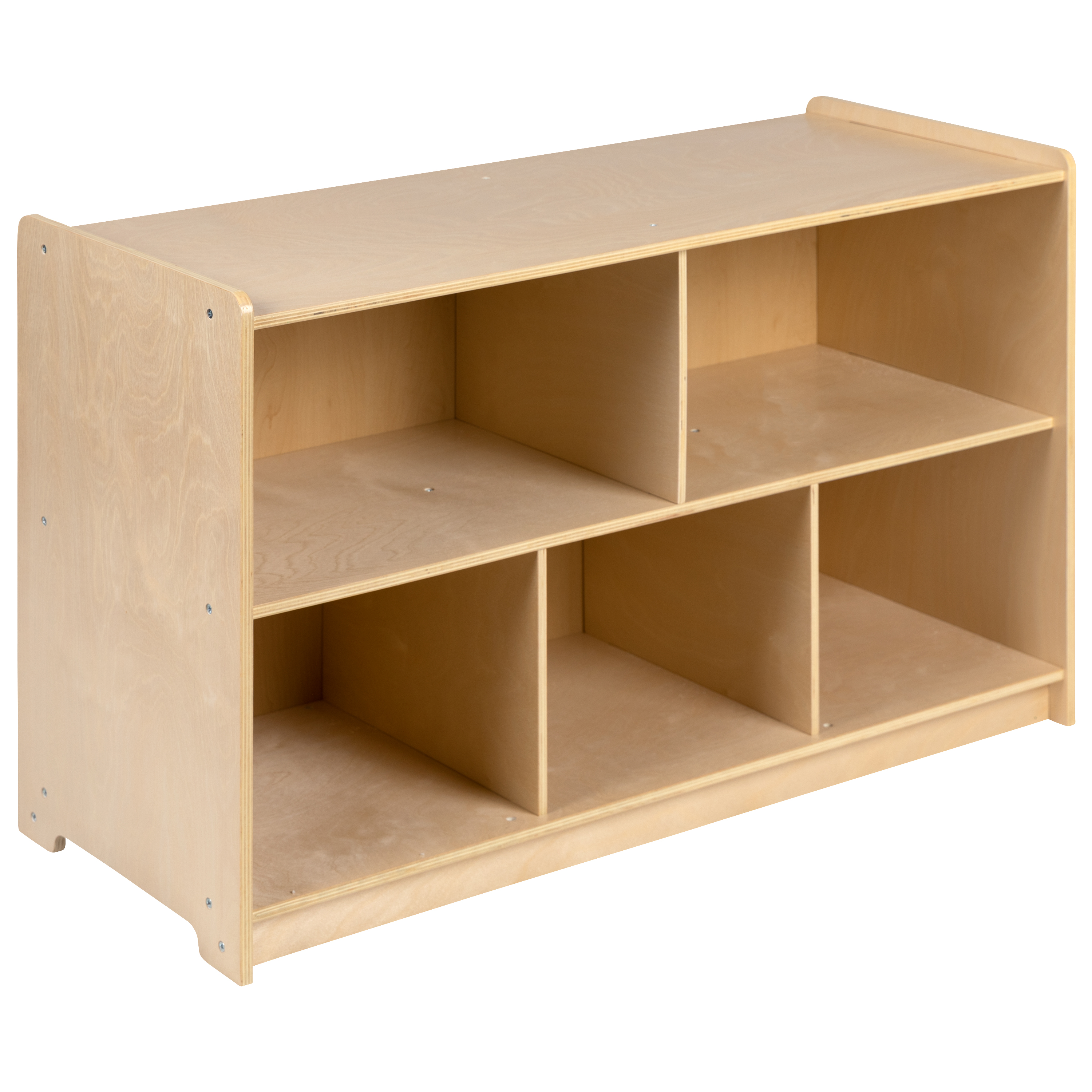 Flash Furniture MK-STRG004-GG Hercules Wooden 5 Section Classroom Storage Cabinet, 24"H x 36"L 