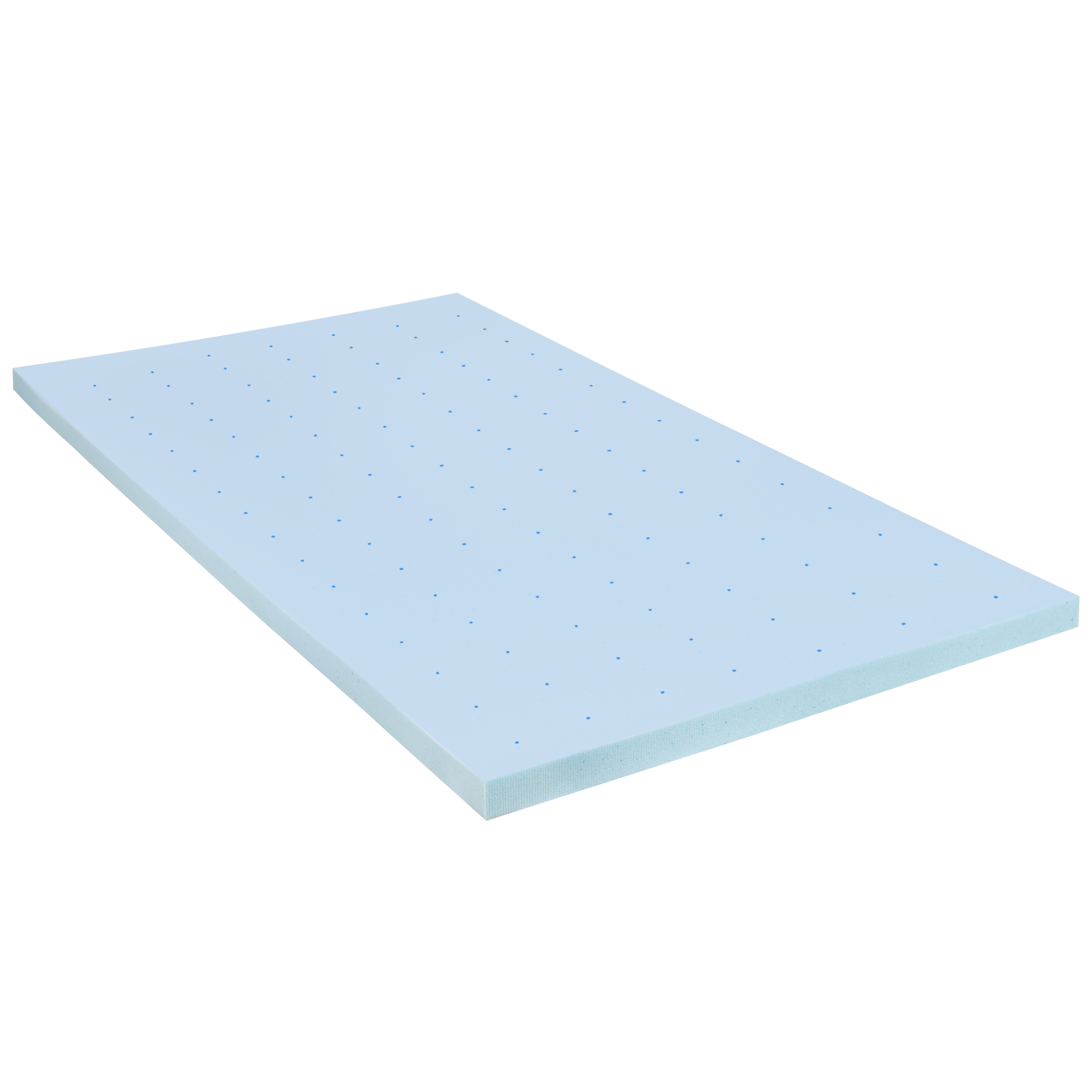 Flash Furniture MR-M35-2-T-GG Capri Comfortable Sleep 2" Cool Gel Memory Foam Mattress Topper, Twin Size