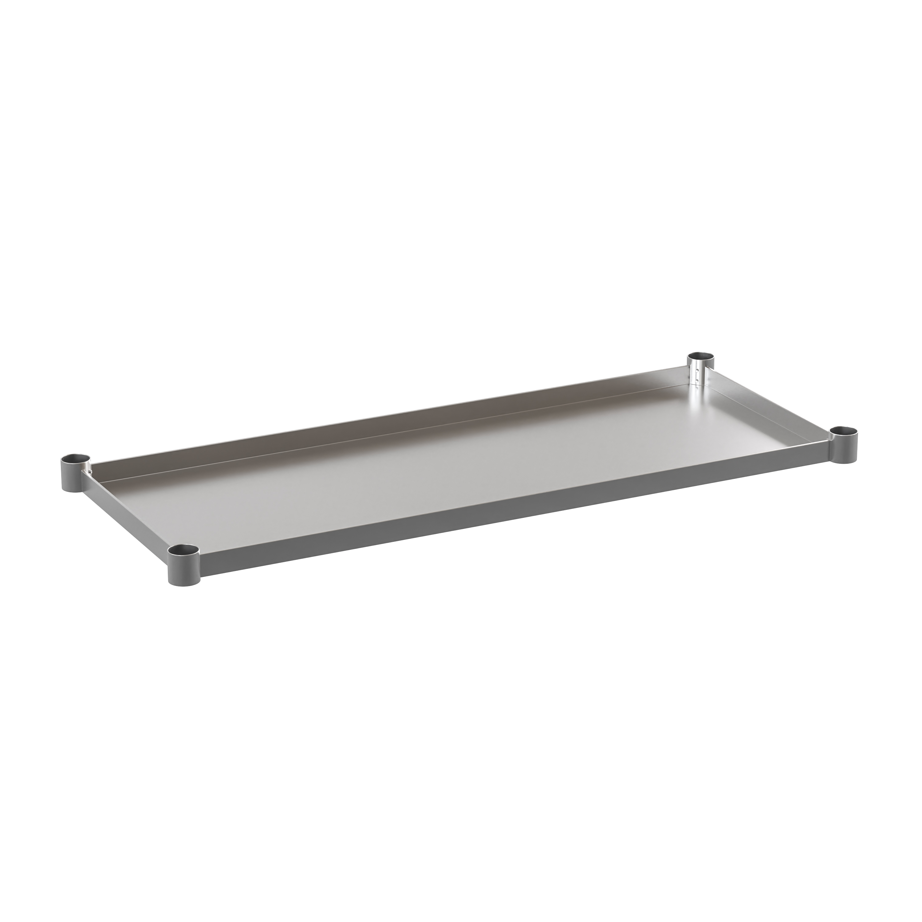 Flash Furniture NH-GU-2448-GG Galvanized Adjustable Under Shelf for 24" x 48" Stainless Steel Tables