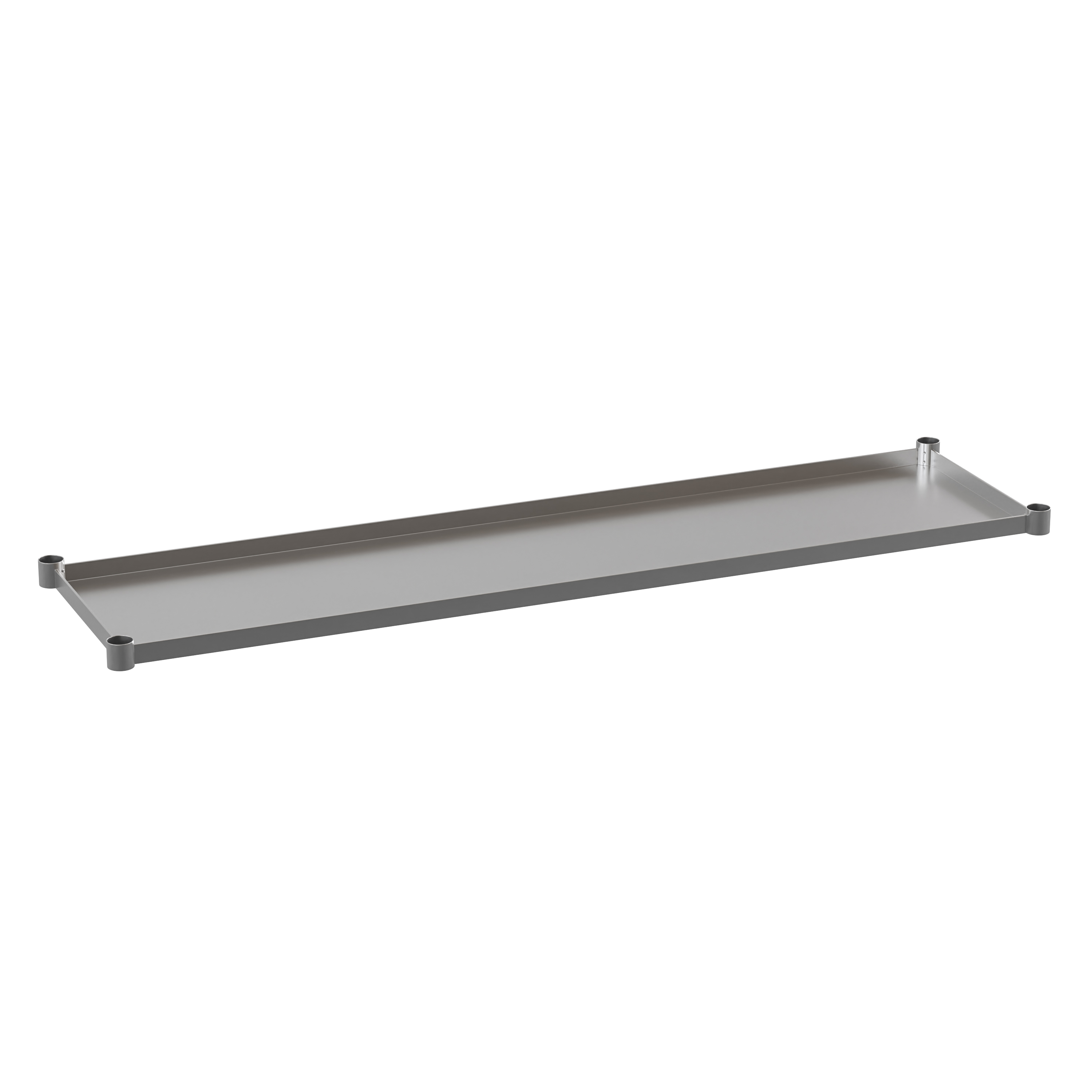 Flash Furniture NH-GU-3072-GG Galvanized Adjustable Under Shelf for 30" x 72" Stainless Steel Tables