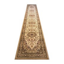 Flash Furniture NR-RGB401-320-IV-GG Mersin Persian Style 3' x 20' Ivory Area Rug, Olefin with Jute Backing