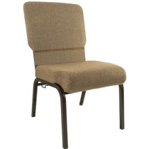 Flash Furniture PCHT-105 Advantage Mixed Tan Church Chair 20.5&quot; Wide