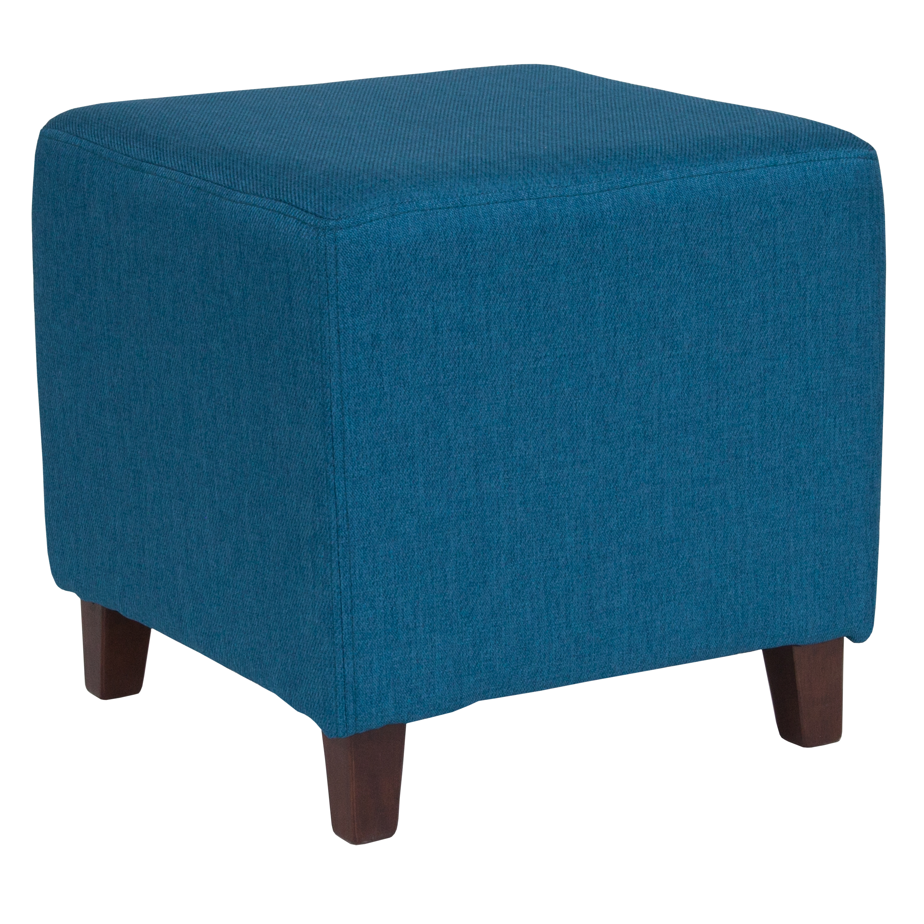 Flash Furniture QY-S09-BLU-GG Blue Fabric Upholstered Ottoman Pouf