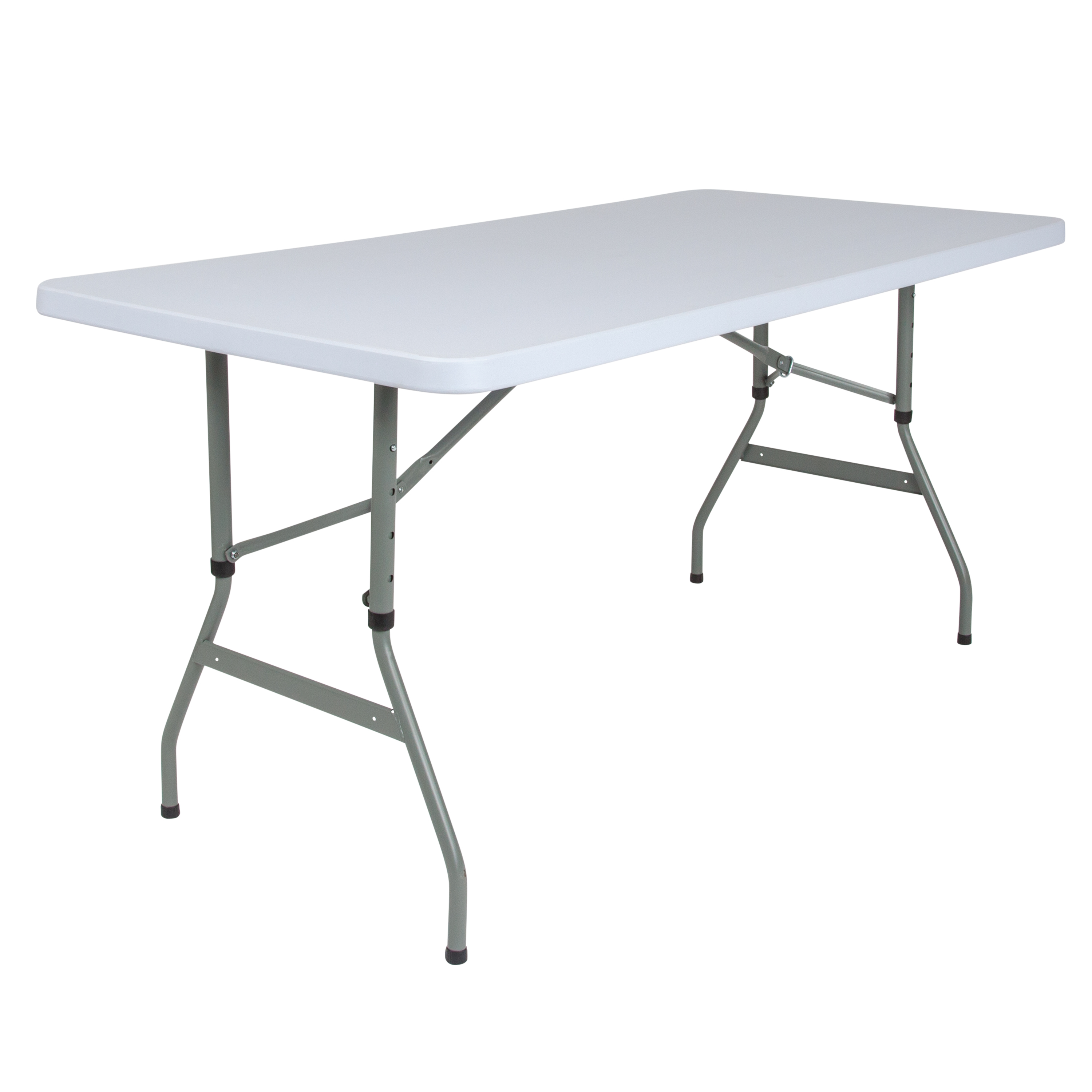 Flash Furniture RB-3050ADJ-GG 4.93' Height Adjustable Granite White Plastic Folding Table