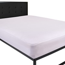 Flash Furniture RF-MP101-F-GG Capri Comfortable Sleep Premium Fitted Waterproof, Vinyl Free Mattress Protector, Full