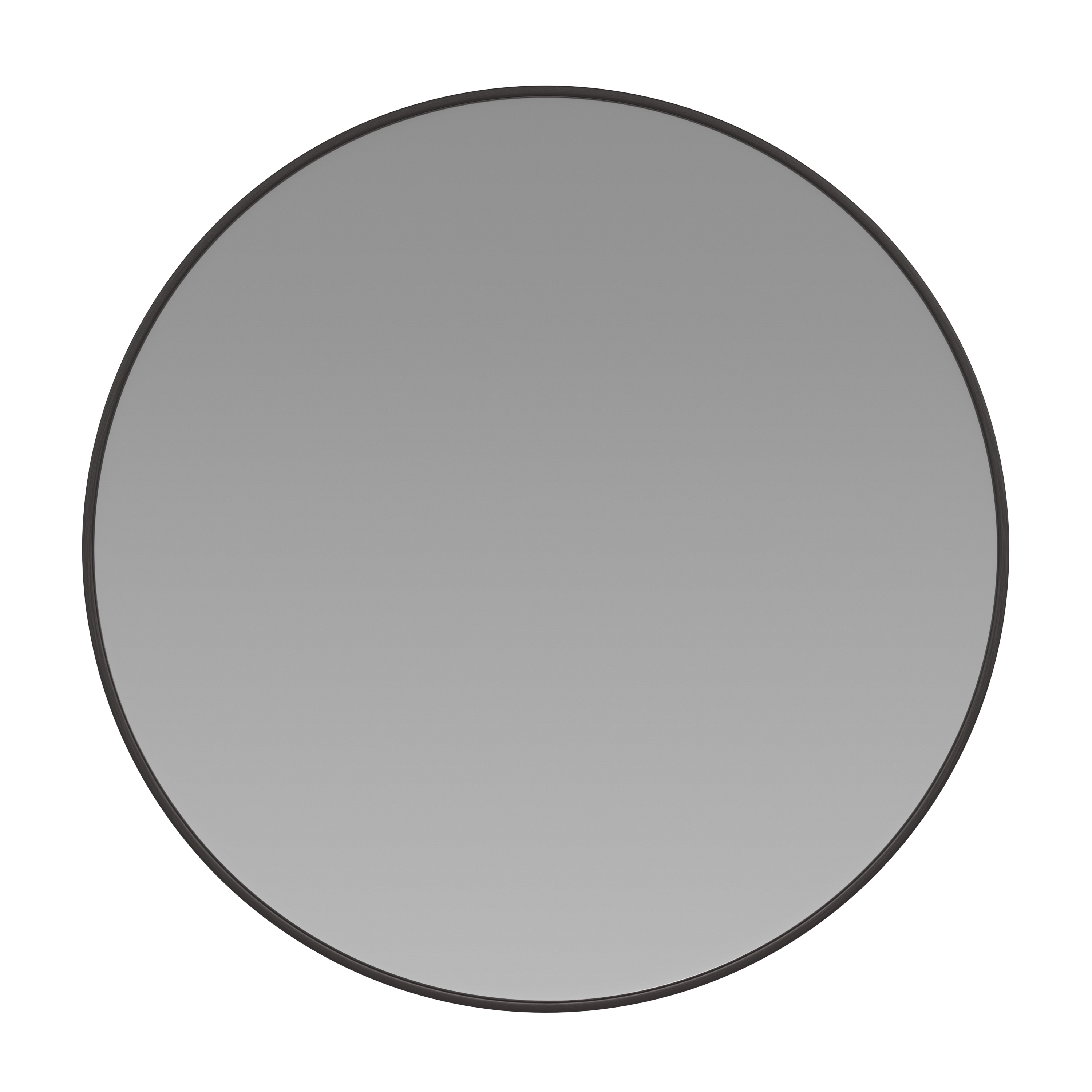Flash Furniture RH-M003-RD76MB-BK-GG 30" Round Black Metal Framed Wall Mirror