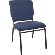 Flash Furniture SEPCHT185-101 Advantage Navy Multipurpose Church Chair 18.5&quot; Wide