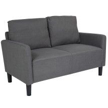 Flash Furniture SL-SF918-2-DGY-F-GG Washi Park Dark Gray Fabric Upholstered Loveseat